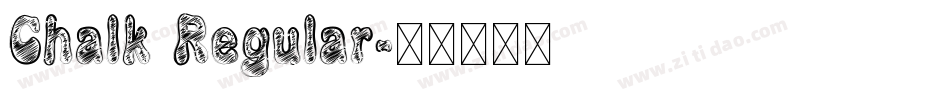 Chalk Regular字体转换